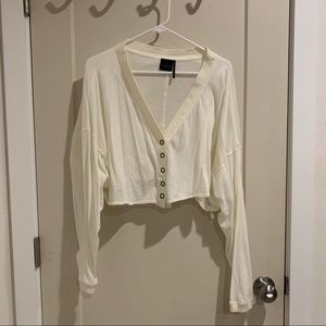 UO Lightweight cropped long sleeve